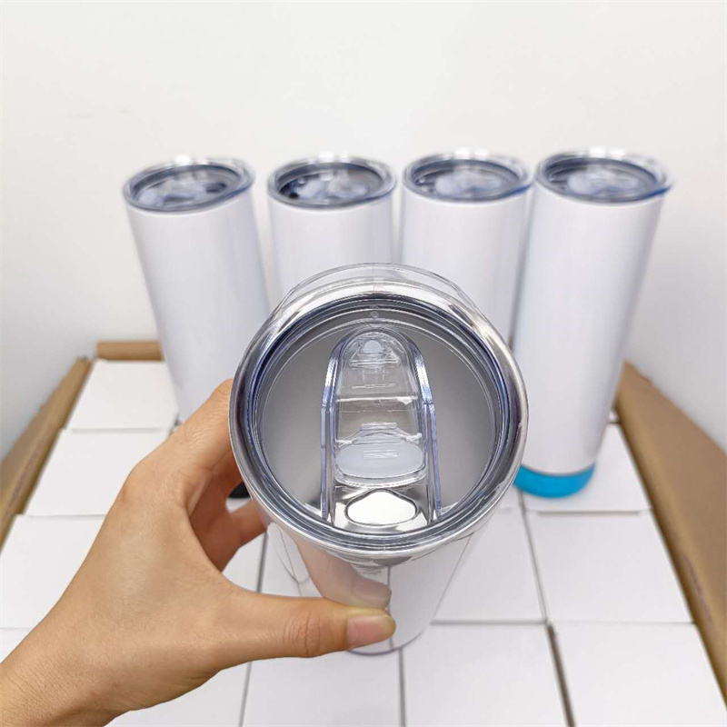 20oz Bluetooth Speaker Sublimation Tumbler | Plastic Straw | - RafeeSub