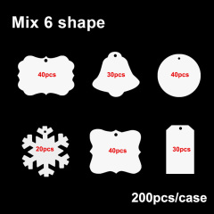200pcs/case(mix 6 shape)