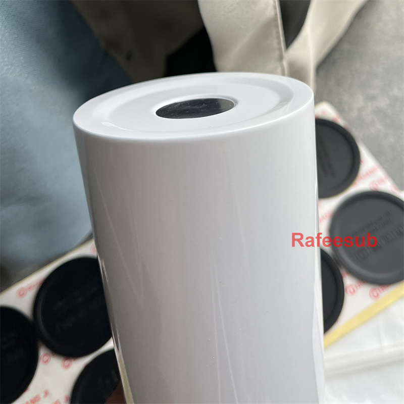 New Upgrade Straight Flat Edge 20 oz Sublimation Tumbler | Plastic Straw | - RafeeSub