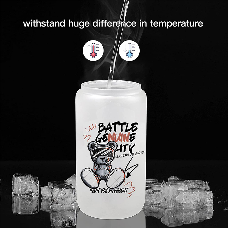 16oz Frosted Sublimation Glass Can - RafeeSub