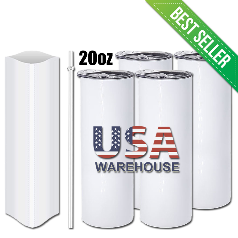 20oz Sublimation Tumbler | Plastic Straw | - RafeeSub