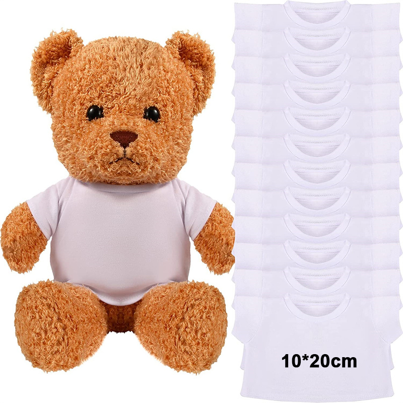 Bear Clothes White Doll T Shirts Doll T Shirts | Sublimation Blanks | 50PCS- RafeeSub