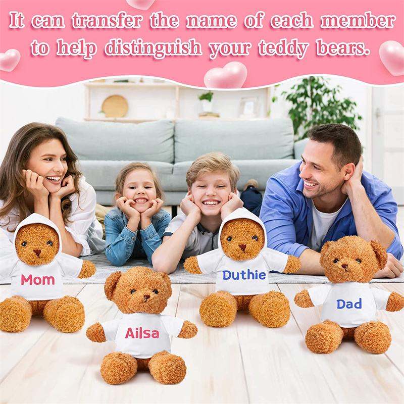 Bear Clothes White Doll T Shirts Doll T Shirts | Sublimation Blanks | 50PCS- RafeeSub