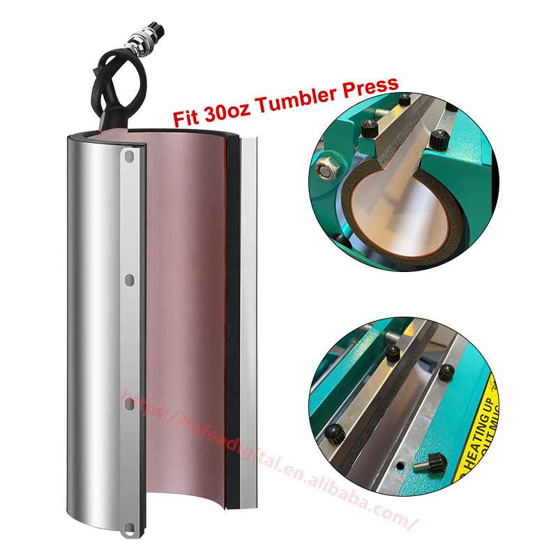 Pro 20 oz 30 oz Tumbler Heat Press Machines Attachment Heating Pad - Rafeesub