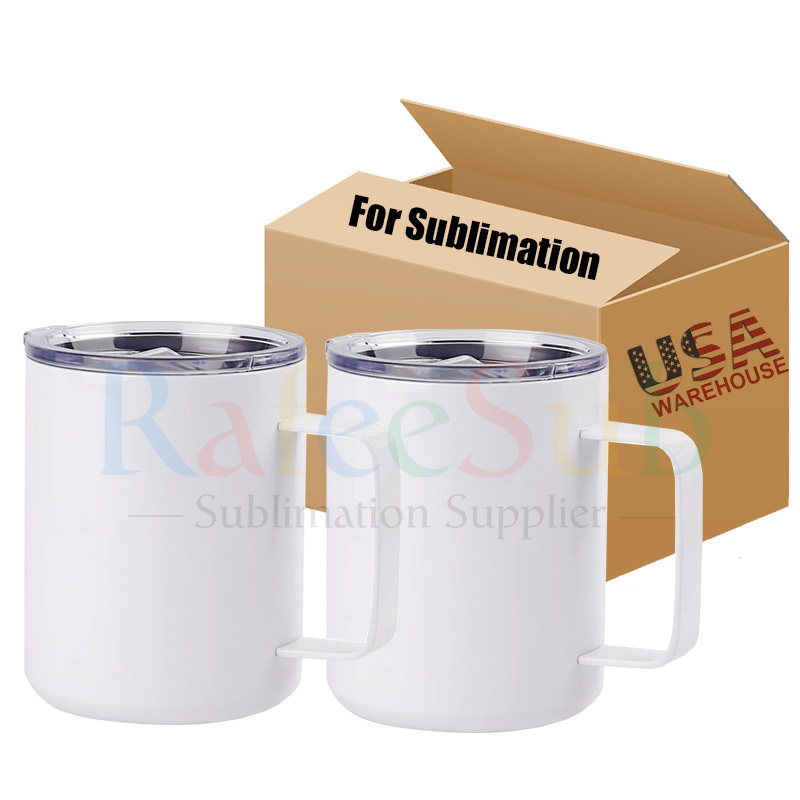25PCS 12 oz Sublimation Coffee Mugs With Handles - RafeeSub