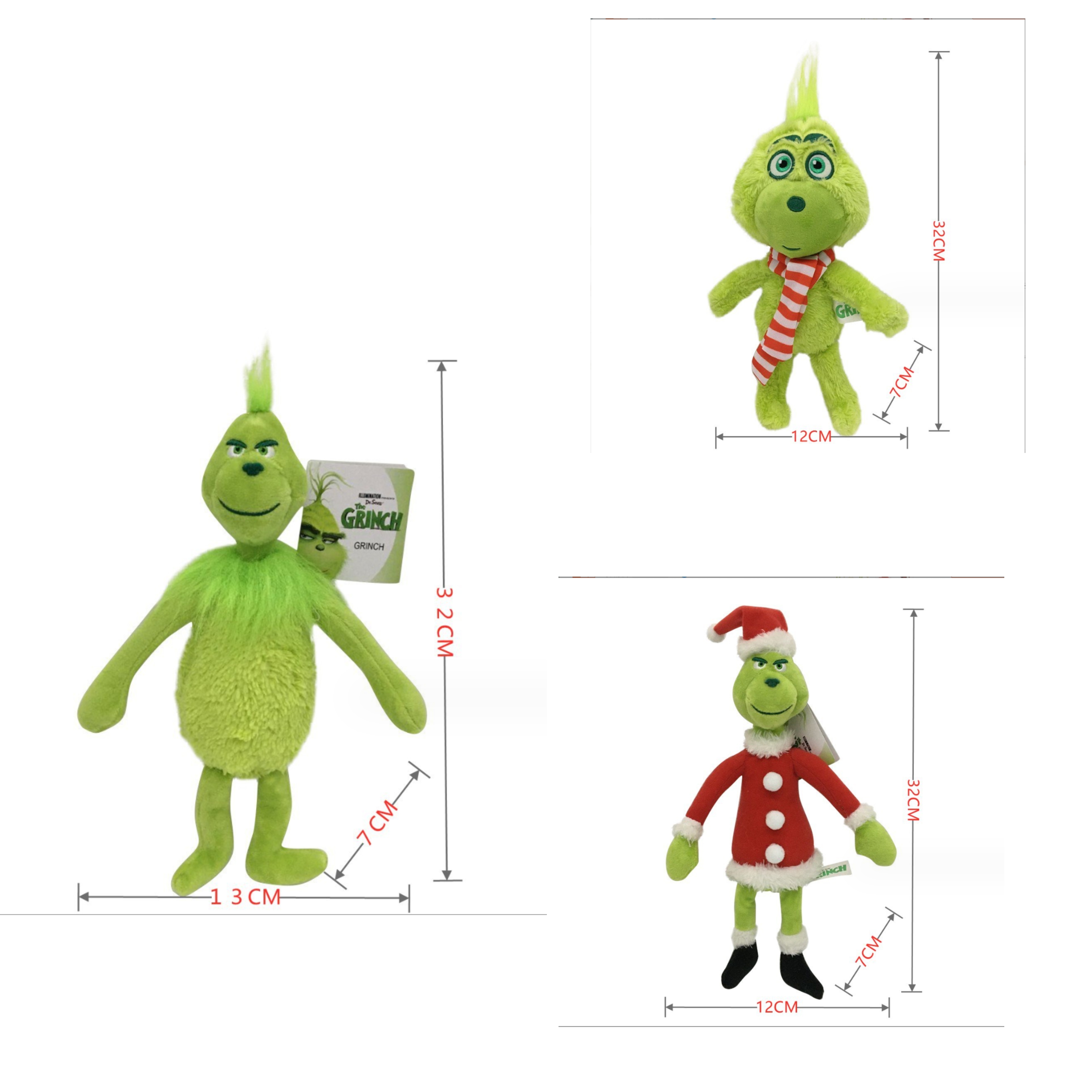 Christmas Grinch Doll 6 Design Each 5pcs Mix - Rafeesub