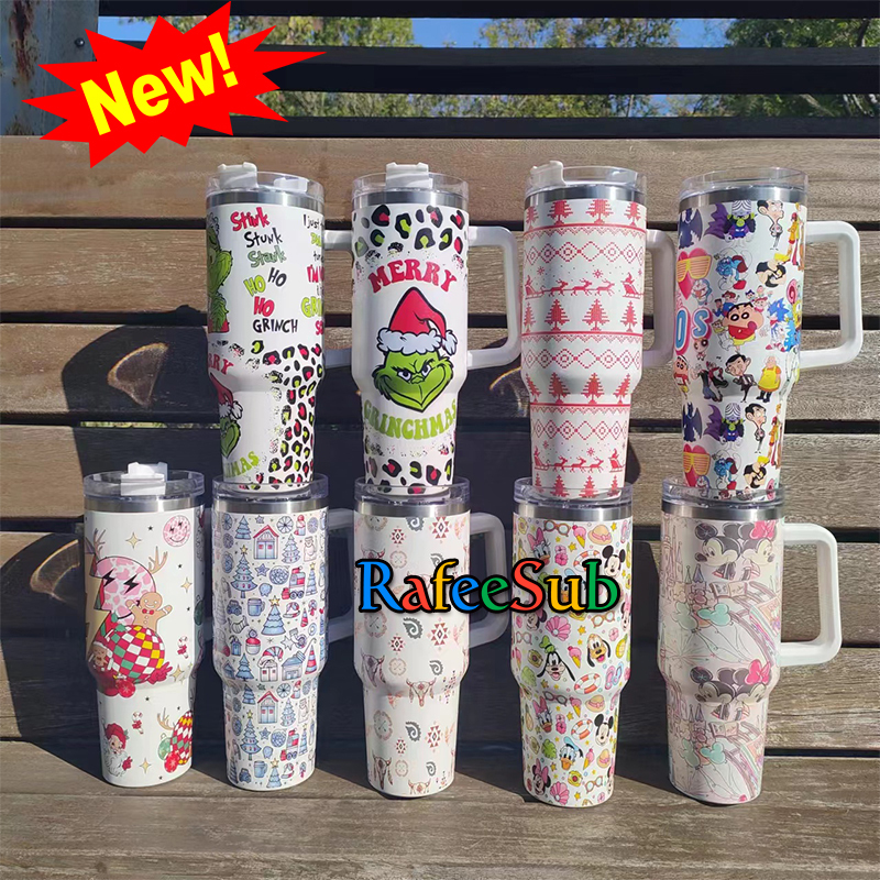 20PCS New Design 40oz Stainless Steel Tumbler with Handle