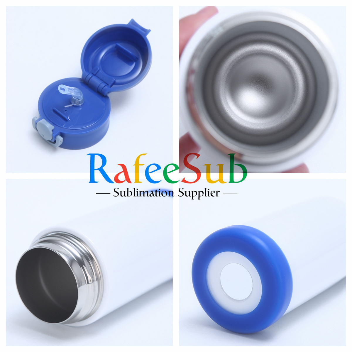 12oz Sublimation Kids Water Bottle WIth Flip Top Lids Mix 6 Color - RafeeSub