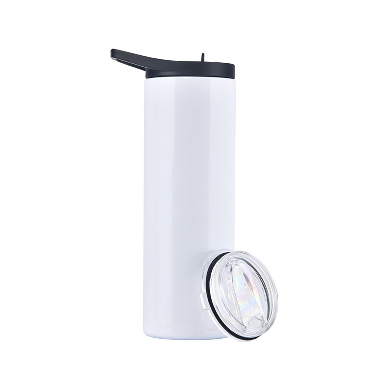 25PCS 20oz Sublimation Blank Tumbler with handle lid and slide lid