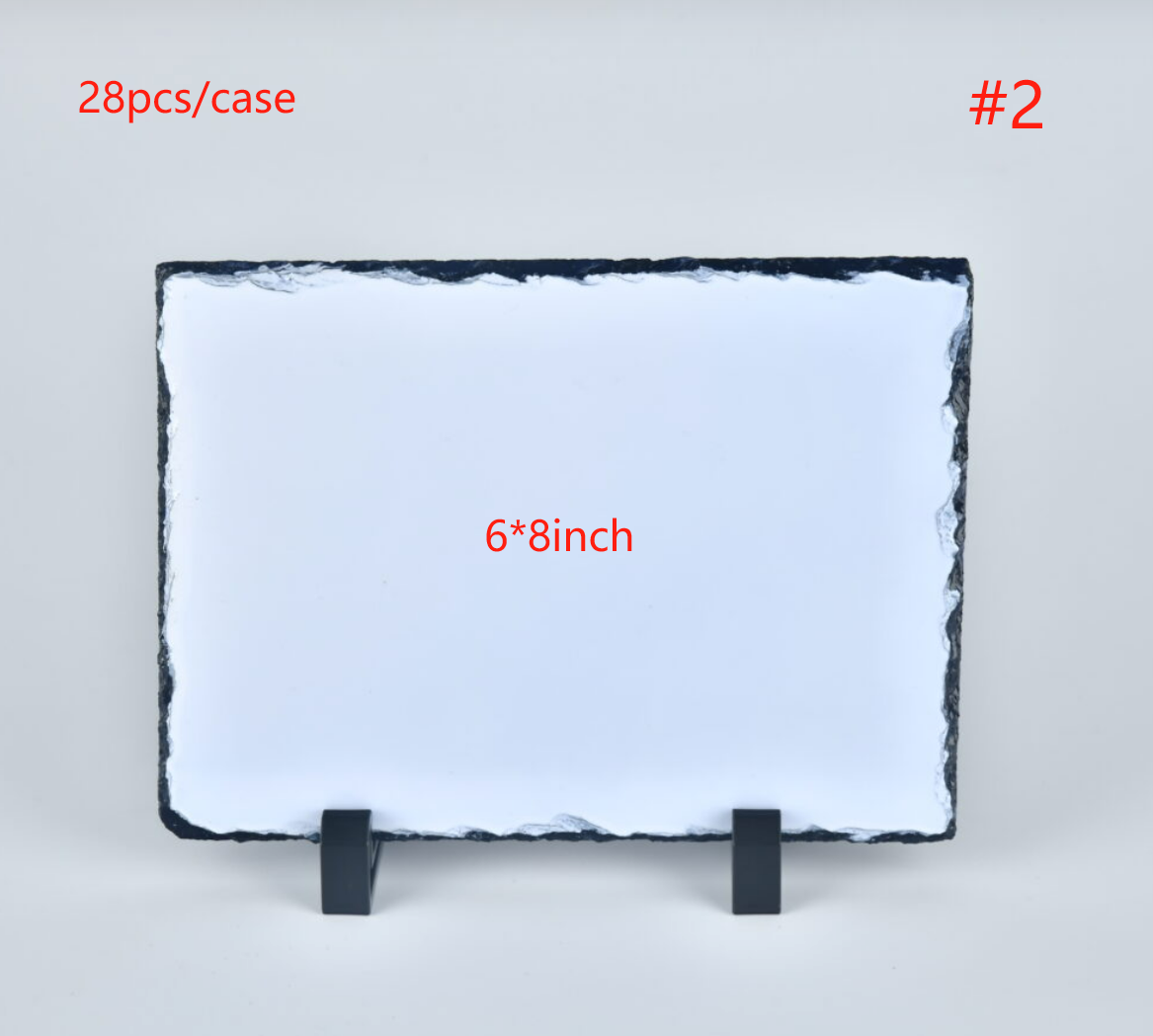 Heart Square Rectangular Rock Sublimation Slate Blanks Photo Frame