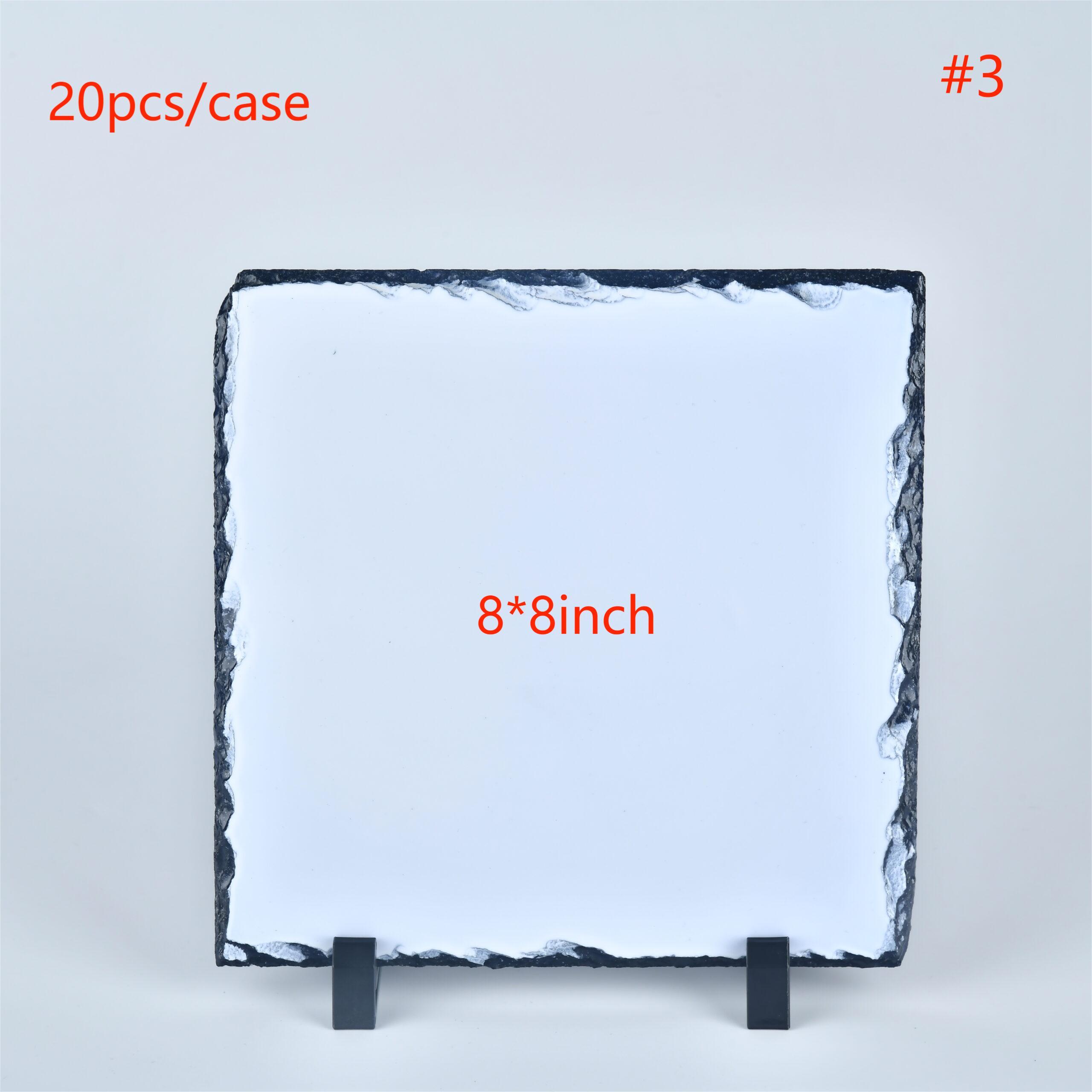 Heart Square Rectangular Rock Sublimation Slate Blanks Photo Frame