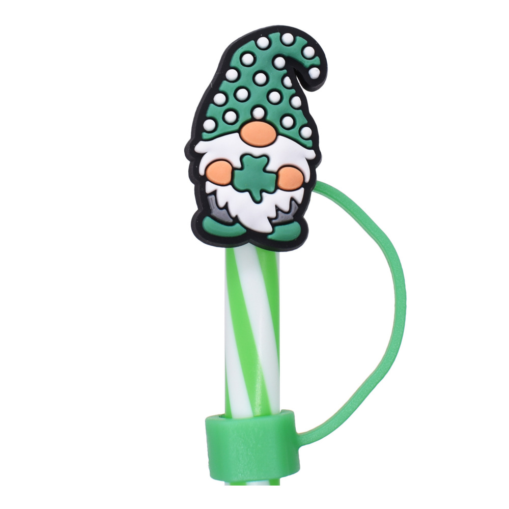 ST PATRICK'S DAY Straw Cap Cover Straw Topper Cap Fit 10mm Dia Straw