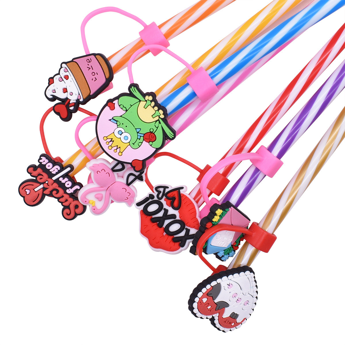 New Lover Straw Cap Cover Straw Topper Cap Fit 10mm Dia Straw