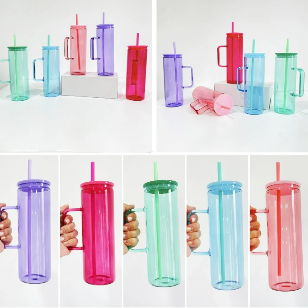 20oz Jelly Color Straight Sublimation Beverage Mug - Rafeesub