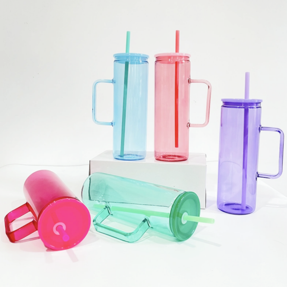 20oz Jelly Color Straight Sublimation Beverage Mug - Rafeesub
