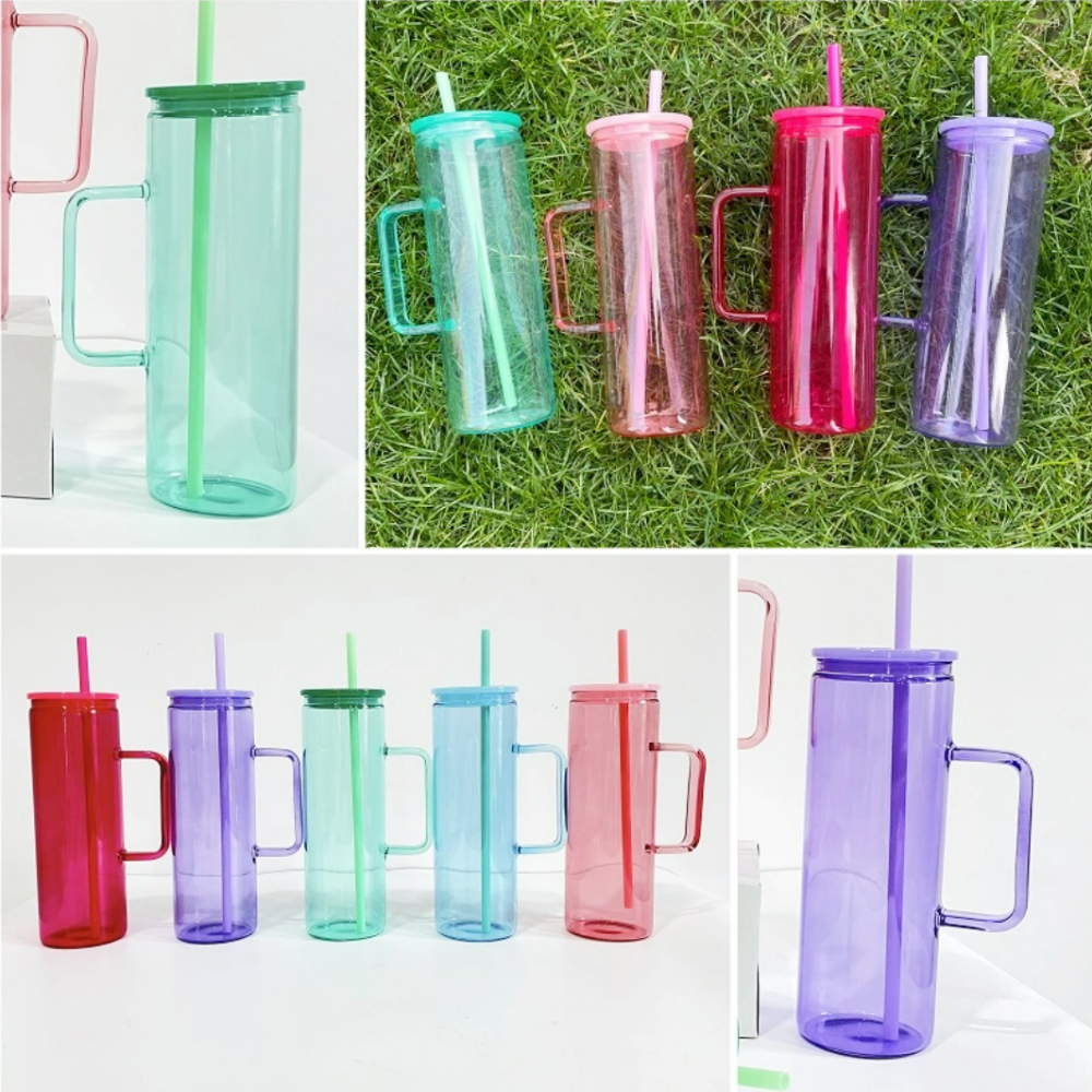 20oz Jelly Color Straight Sublimation Beverage Mug - Rafeesub