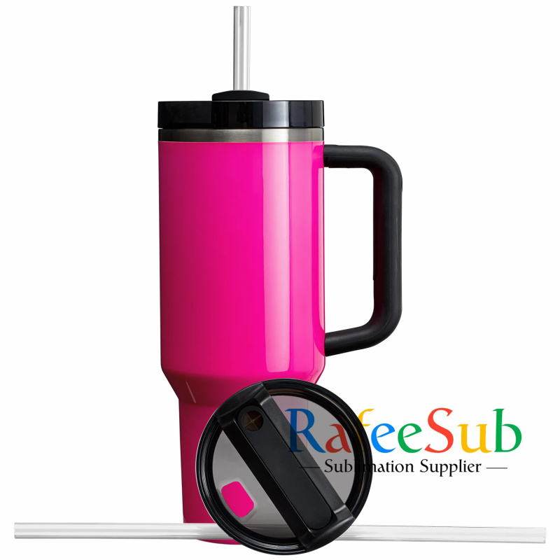 40oz H2.0 NEON colors blank sublimation silver underneath quencher tumbler