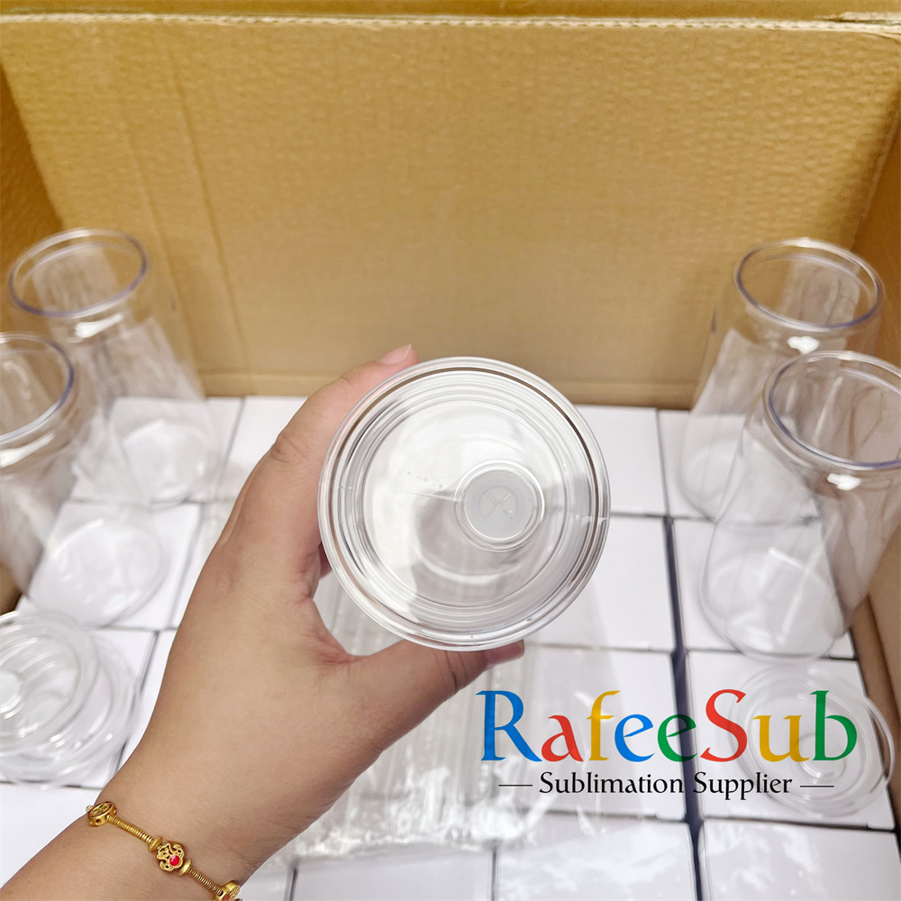 50PCS 16oz Plastic Can with PP Plastic Lids
