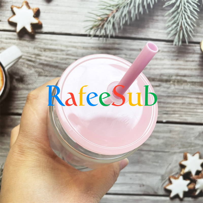 25PCS 12oz/ 15oz Pre Drilled Hole Clear Double Wall Blank Sublimation Snowglobe Glass Can with Plastic Lids and Rubber Stopper