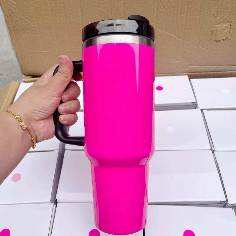 40oz H2.0 NEON colors blank sublimation silver underneath quencher tumbler