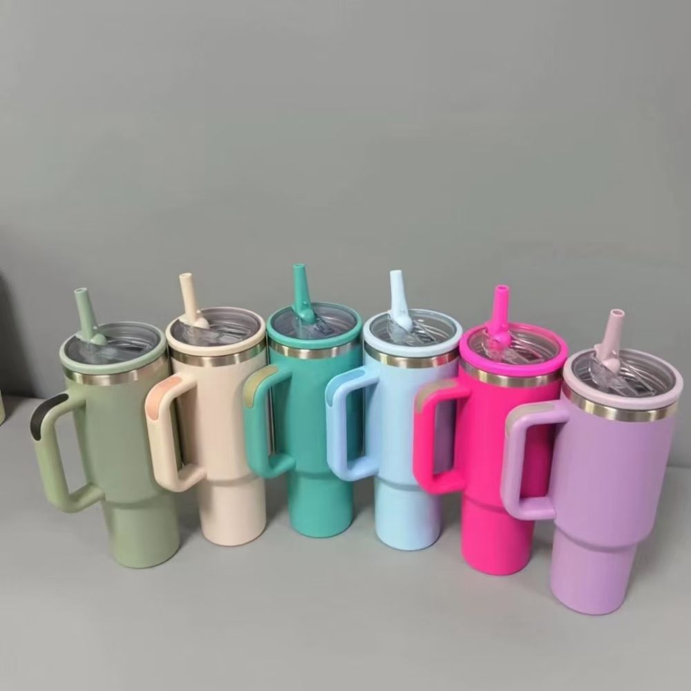 20pcs 40oz H2.0 Flip Straw Plated Quencher Tumblers with Leak-proof Lids