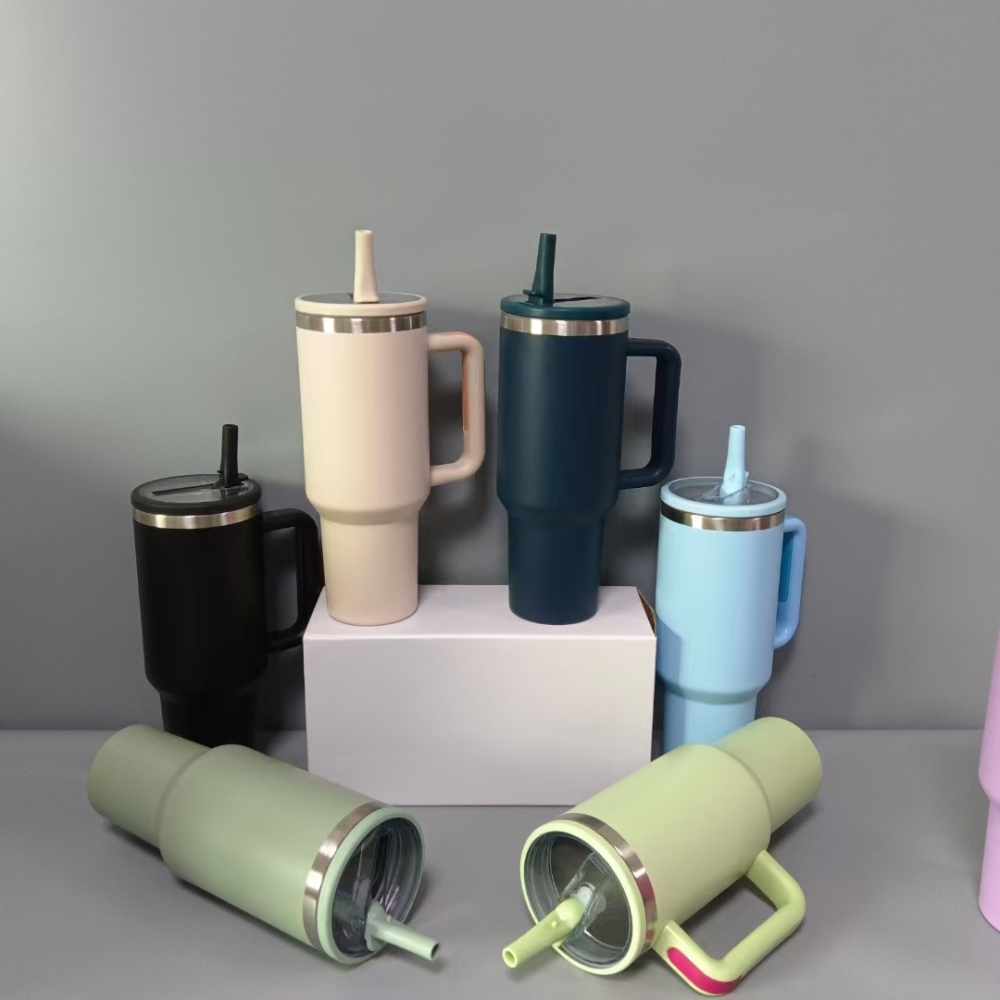 20pcs 40oz H2.0 Flip Straw Plated Quencher Tumblers with Leak-proof Lids