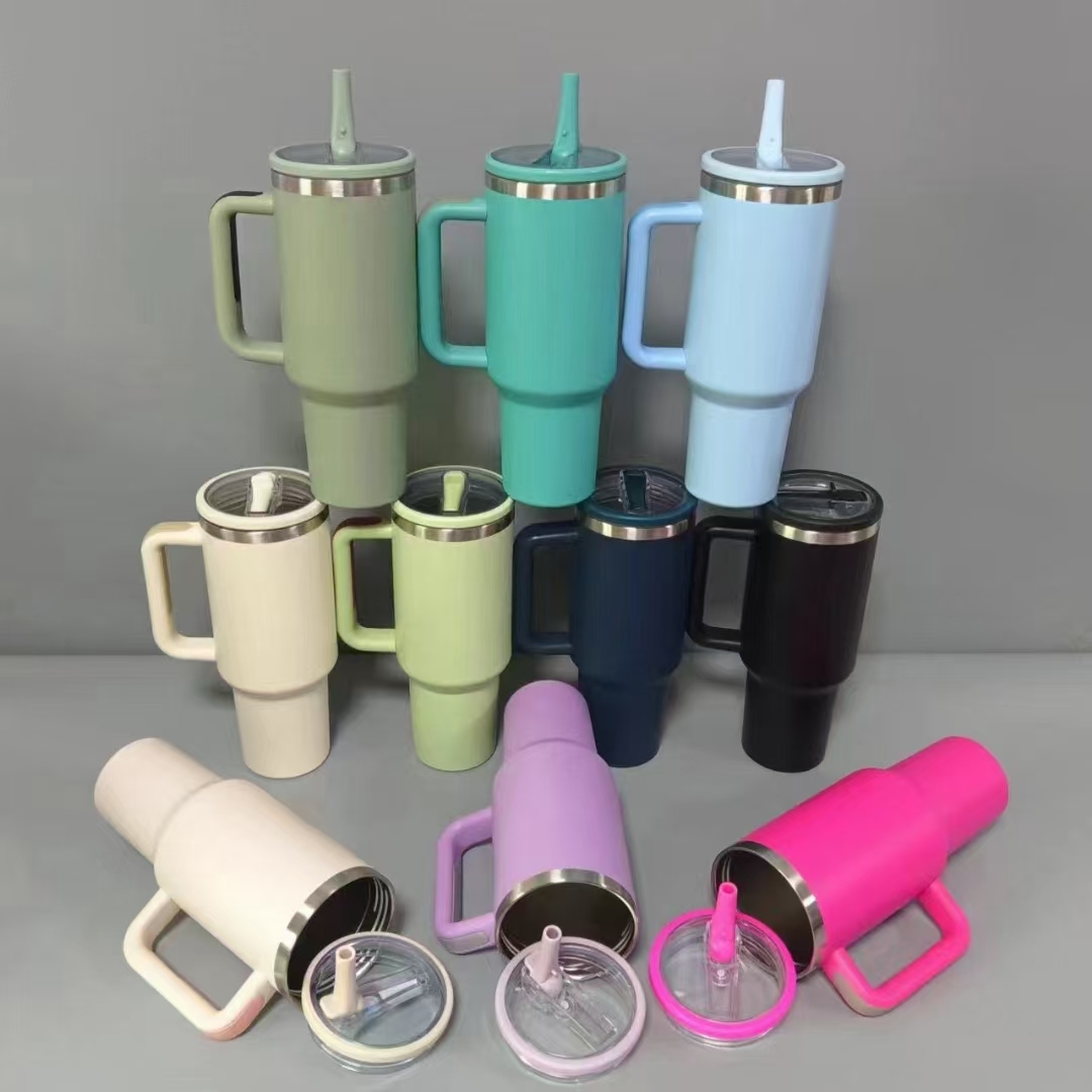 20pcs 40oz H2.0 Flip Straw Plated Quencher Tumblers with Leak-proof Lids
