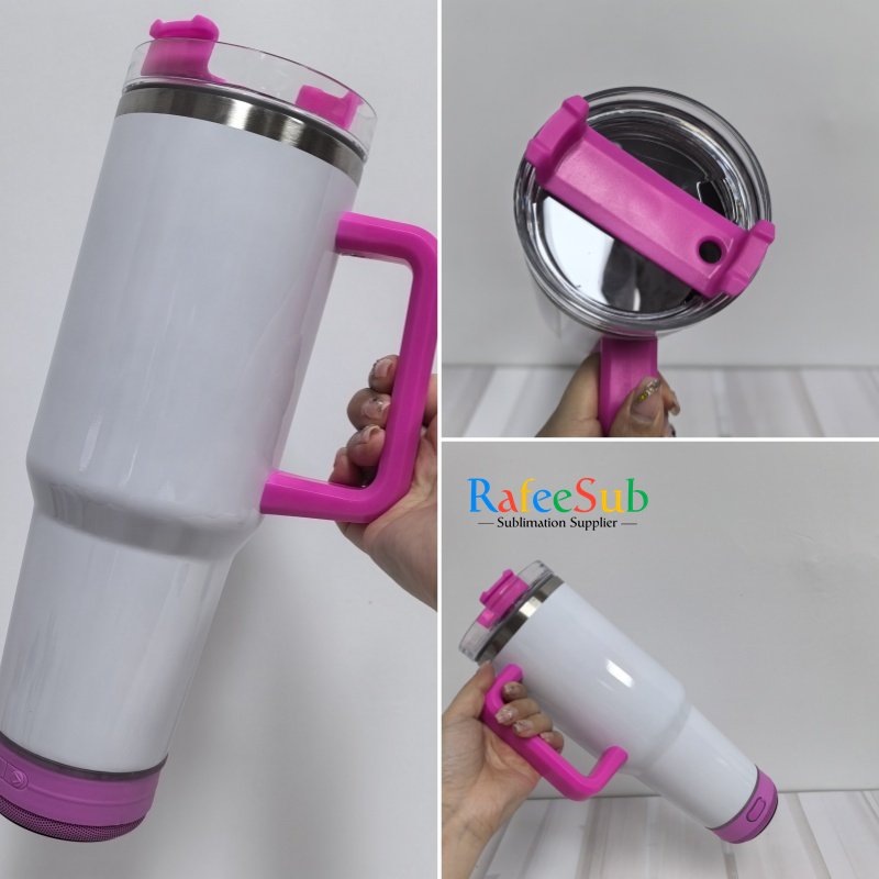 RAFEE 20PCS 40oz Speaker Sublimation Tumbler with Mixed 5 Colors