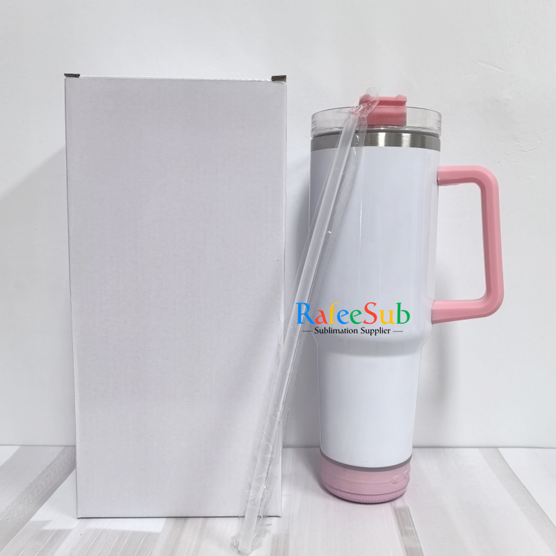 RAFEE 20PCS 40oz Speaker Sublimation Tumbler with Mixed 5 Colors