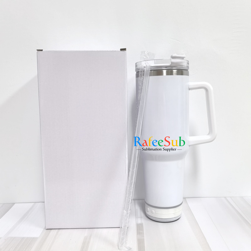 RAFEE 20PCS 40oz Speaker Sublimation Tumbler with Mixed 5 Colors