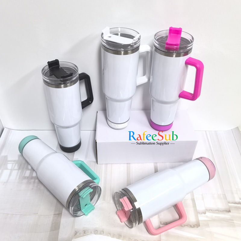 RAFEE 20PCS 40oz Speaker Sublimation Tumbler with Mixed 5 Colors