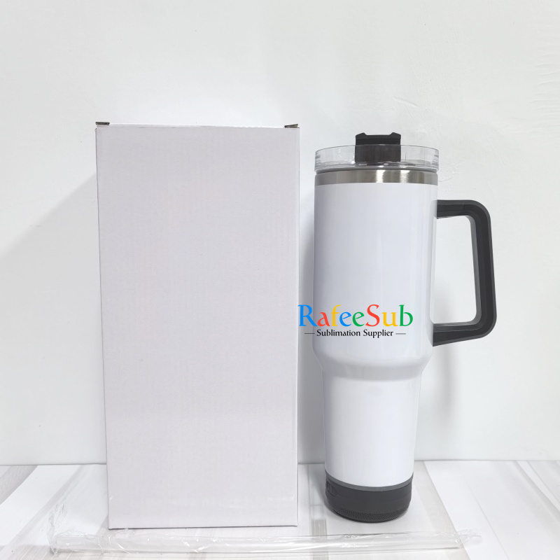 RAFEE 20PCS 40oz Speaker Sublimation Tumbler with Mixed 5 Colors