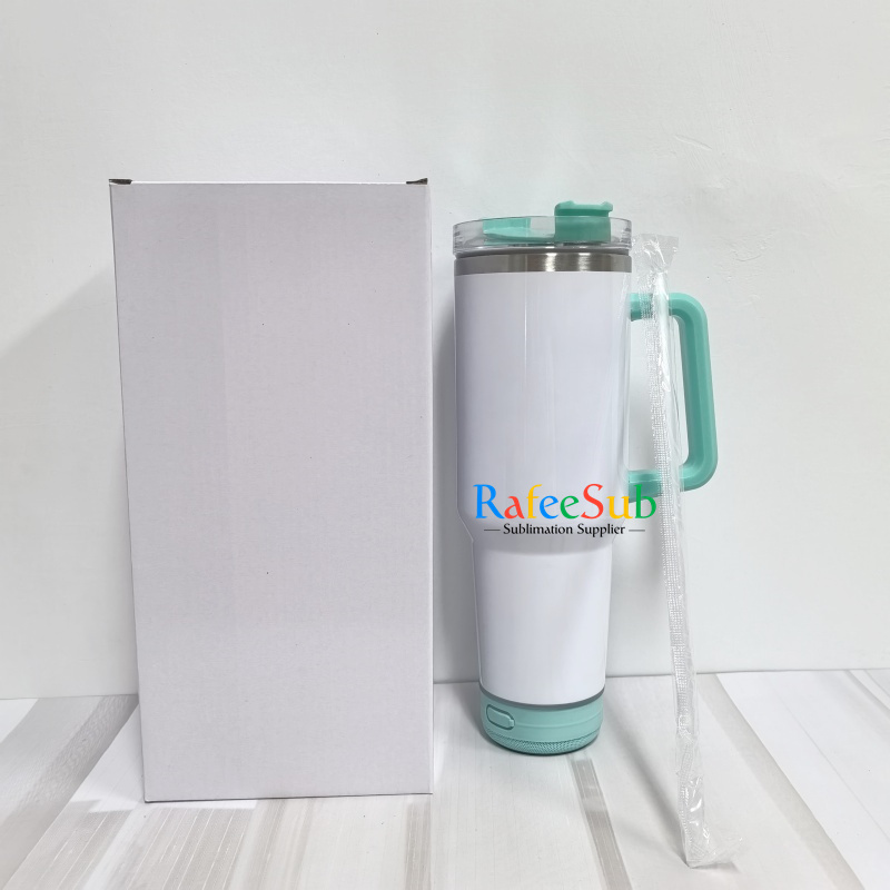 RAFEE 20PCS 40oz Speaker Sublimation Tumbler with Mixed 5 Colors