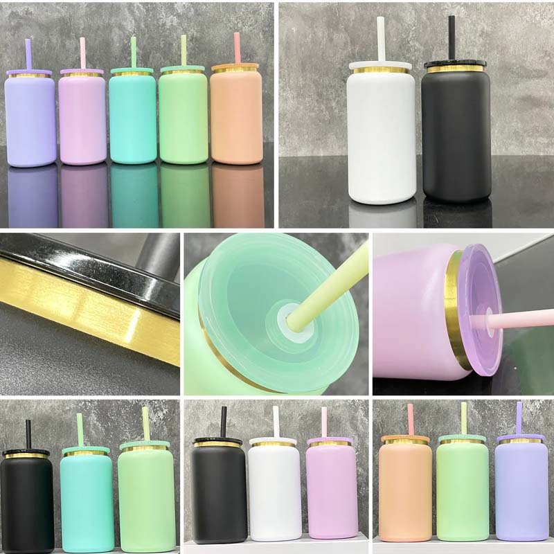 RAFEE 25pcs 16oz gold plated metal cans stainless steel can tumblers for laser engrvaing