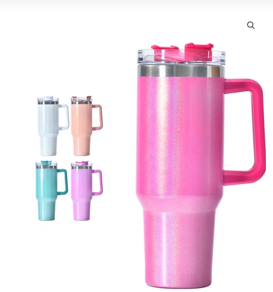 16PCS 40oz Sublimation Shimmer Tumbler Mix Color