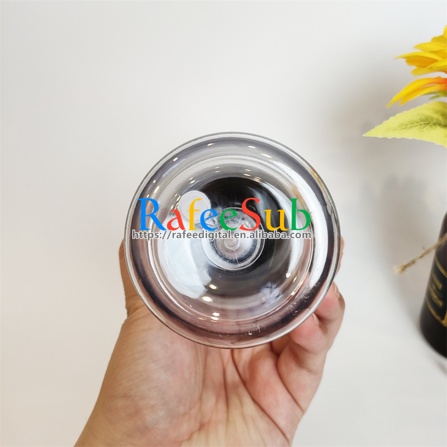 Pre-Sale 50 PCS 16oz Pre-drilled Hole Double Wall Plastic Snow Globe Tumbler with Plastic Lid and Straw