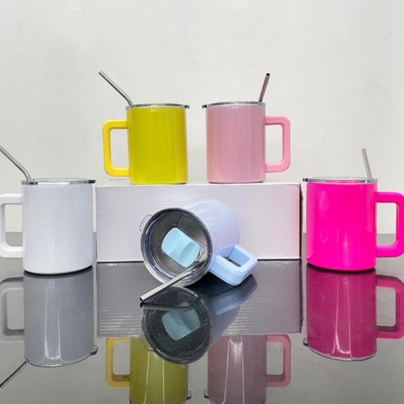 10oz Sublimation Macaron Color Lowball Metal Tumblers-25pcs
