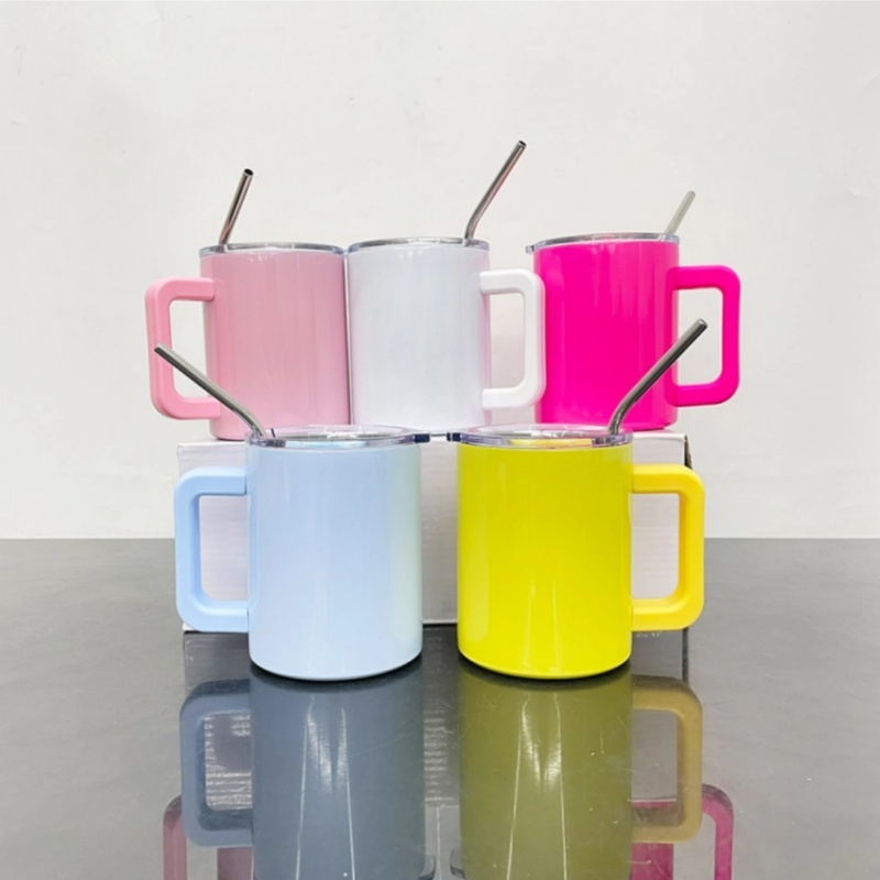 10oz Sublimation Macaron Color Lowball Metal Tumblers-25pcs