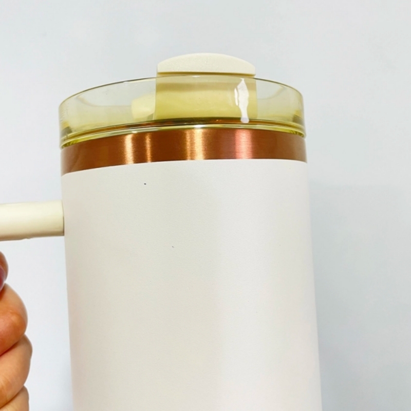 40oz Copper Plating Quencher Tumblers with Handle For Laser Engraving-25PCS
