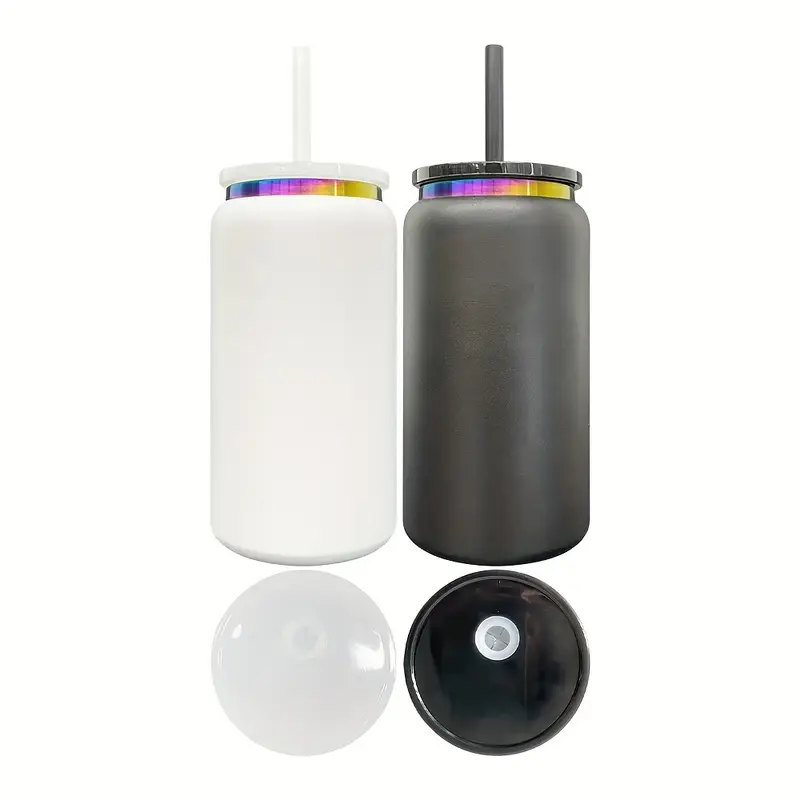 16oz stainless steel rainbow plated powder coated colored soda beer can-25pcs
