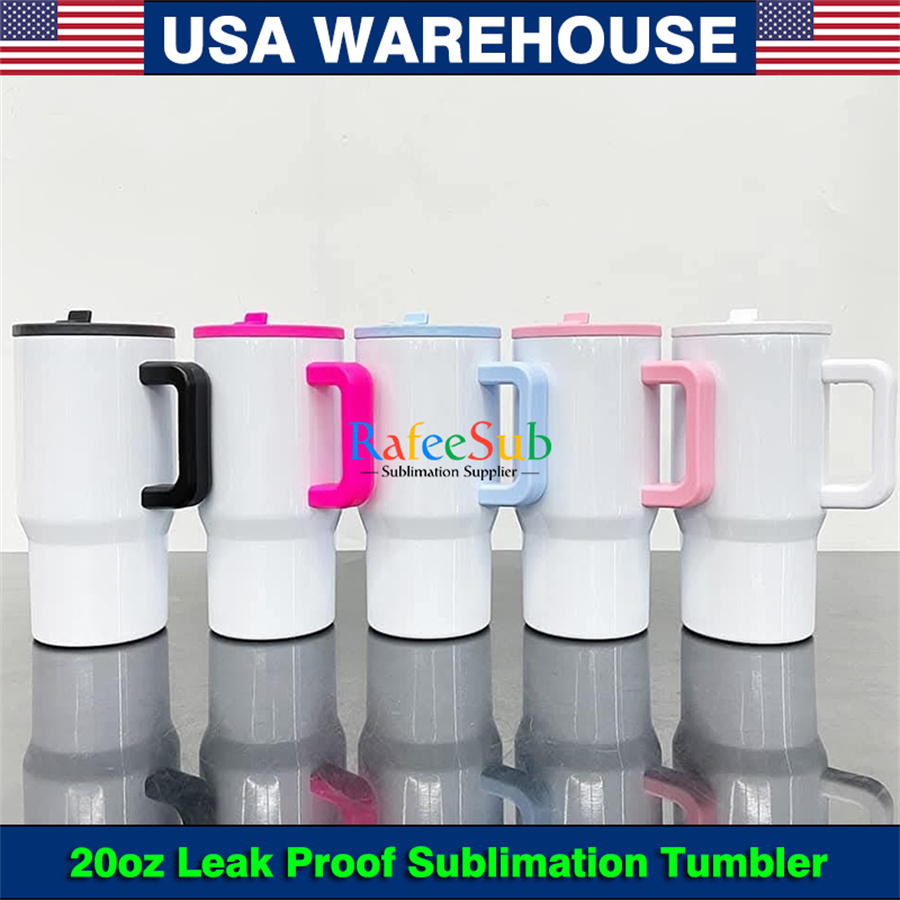 25pcs/case 20 oz Leak Proof Sublimation Tumbler with Handle