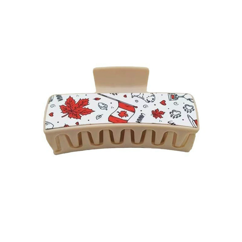 Plastic  Sublimation Hair clips Blanks with Aluminum Sheets