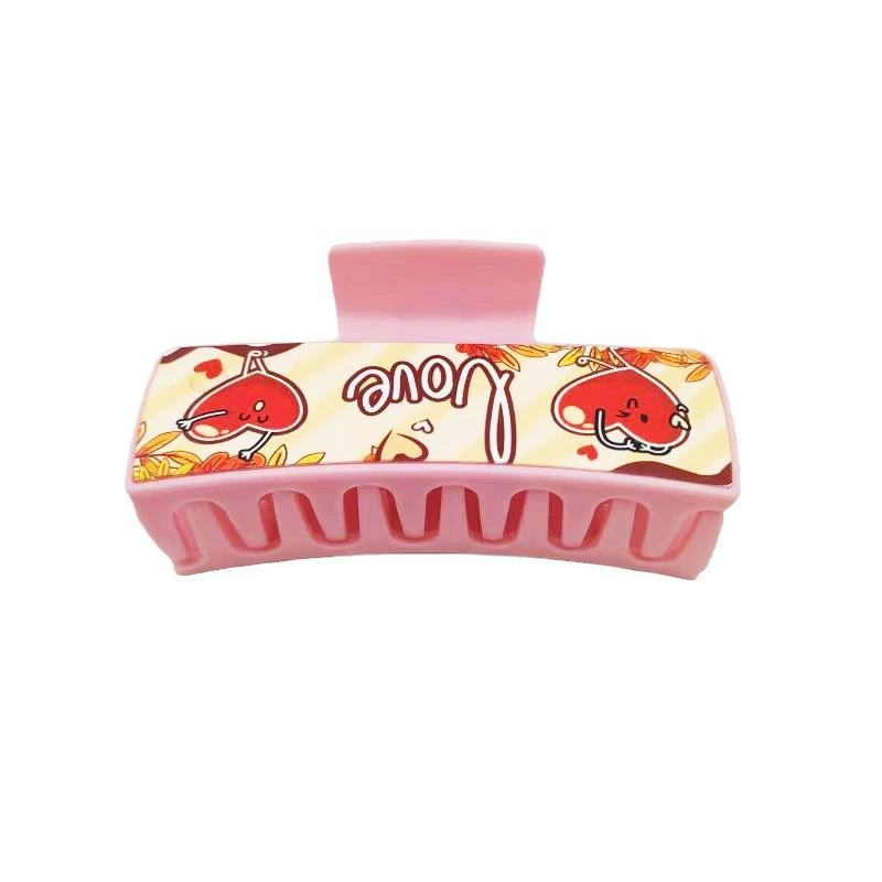 Plastic  Sublimation Hair clips Blanks with Aluminum Sheets
