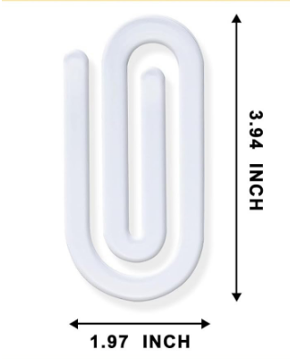 50pcs Sublimation Acrylic Paper Clip