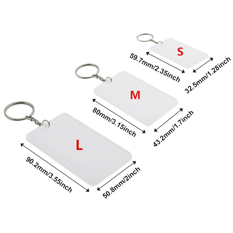 50pcs  Acrylic Sublimation Keychain