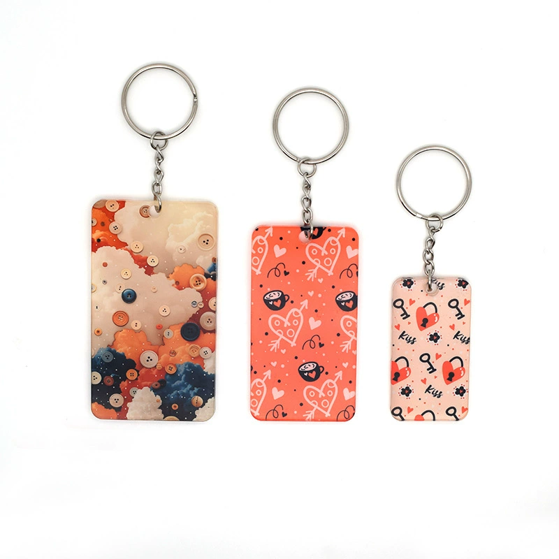 50pcs  Acrylic Sublimation Keychain