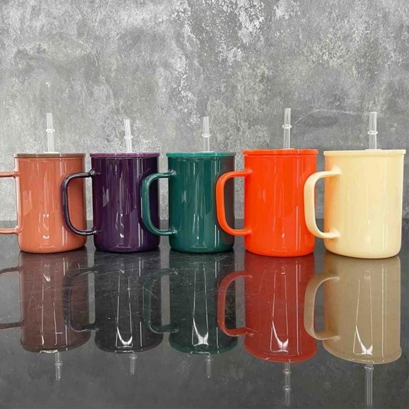 17oz Blank Sublimation Hot Cocoa Pretty Warm Autumn Fall Winter Color Gass Mug- Rafeesub