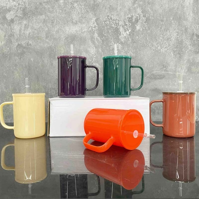 17oz Blank Sublimation Hot Cocoa Pretty Warm Autumn Fall Winter Color Gass Mug- Rafeesub