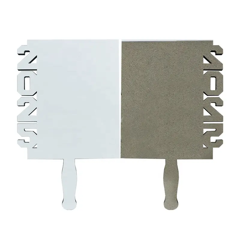 25pcs  2025  Graduation MDF Sublimation Blank Fan