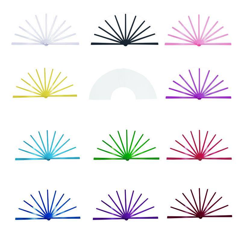 50pcs/case /color Sublimation Clack fans with color  blades